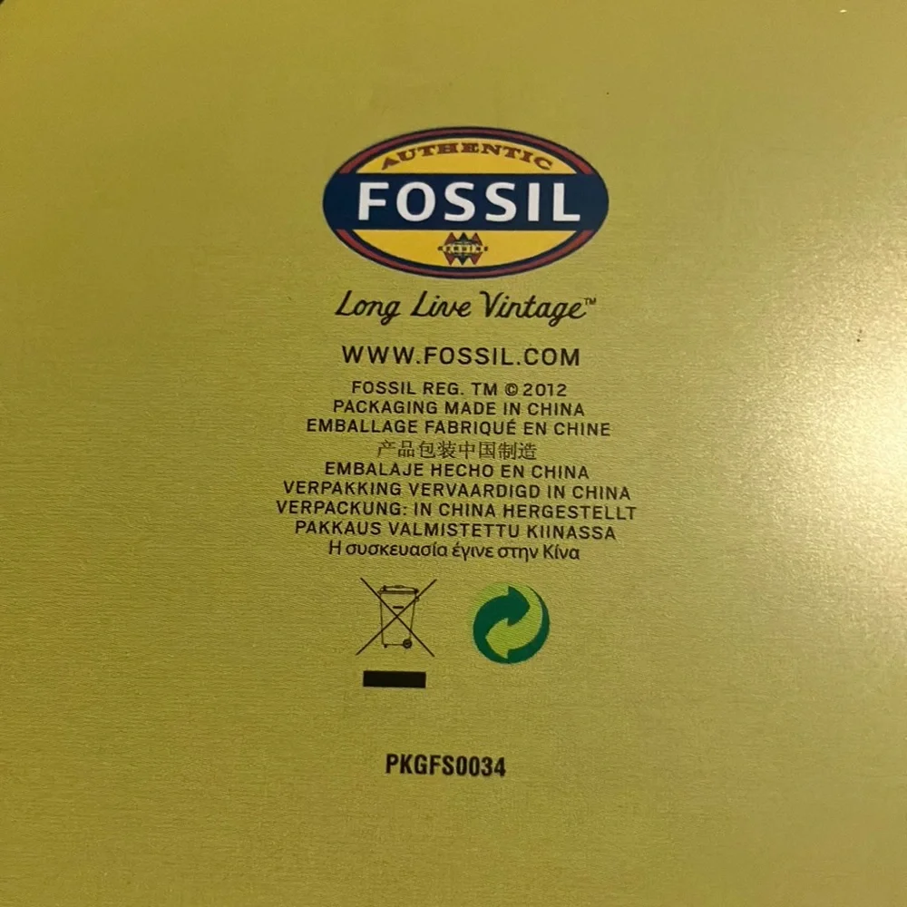 Fossil Multicolor Heart‎ Tin Box